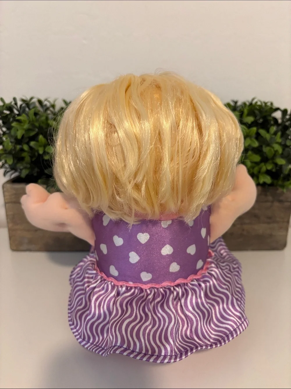 Cabbage Patch Kids Doll in Purple, Pink and white Dress